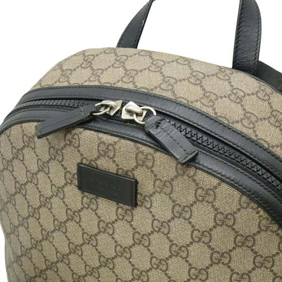 GUCCI Authentic Black Leather Backpack - Picture 6 of 10